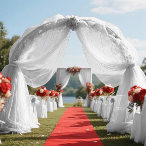 3m x 160cm Soft Tüllstoff,Tüll Stoff Rolle Tüllband,Tisch Deko,Organza Stoff,Netzstoff Dekostoff Drapierstoff für Arbor Hochzeit Vorhang Hochzeitsbogen Torbogen Zeremonie Kleid Tüllrock Schleier(Weiß) 3m x 160cm Soft Tüllstoff,Tüll Stoff Rolle Tüllband,Tisch Deko,Organza Stoff,Netzstoff Dekostoff Drapierstoff für Arbor Hochzeit Vorhang Hochzeitsbogen Torbogen Zeremonie Kleid Tüllrock Schleier(Weiß) von YNNHUDEEP