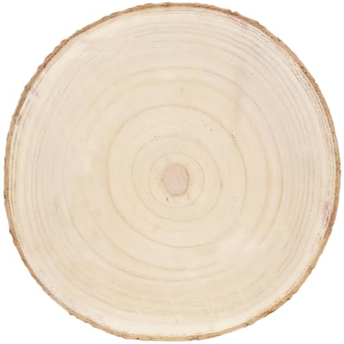 Holzscheiben Deko Baumscheibe DIY - 30-35cm 2cm Dick Unbehandelte Holzscheiben zum Basteln, für DIY Handwerk Holz-Scheiben Hochzeit Weihnachten Dekoration von YNNHUDEEP