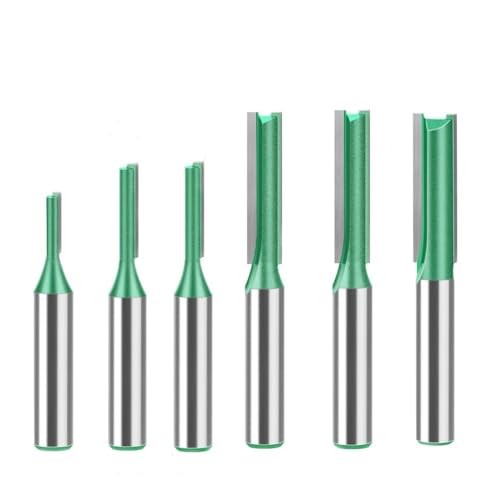 Schaft Nutfräser 8mm Holzfräser Fräsfräser für Holzbearbeitung 6PCS Nutfräse Ø3mm 4mm 5mm 6mm 7mm 8mm Fräser Set von YNOYMO