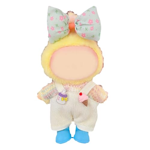 17 cm Puppenkleidung für Labubu, hochwertige Labab-Puppen-Sets und Zubehör, trendiges und stilvolles Outfit (einschließlich Hut und Kleidung) von YNTOXIN