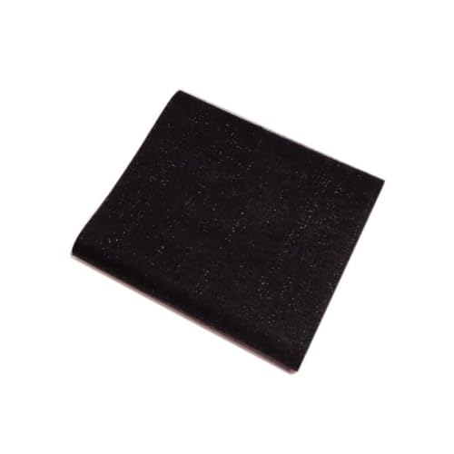 YNZUNMY Hochzeitsbogen Vorhang,Querbehang Freihanddeko 10 mt/los 72 cm Breite Sheer Kristall Organza Dekoration Tüll Rolle Stoff for Hochzeitsdekoration Bögen Stuhl Schärpen Party(Black,48cmX10m) von YNZUNMY