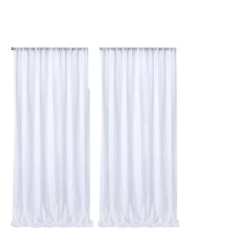 YNZUNMY Hochzeitsbogen Vorhang,Querbehang Freihanddeko 2PCS Hintergrund Vorhänge Hochzeit Organza Sheer Kristall Tüll Rolle Garn Organza Stoff Hochzeit Party Hintergrund Dekor(1) von YNZUNMY