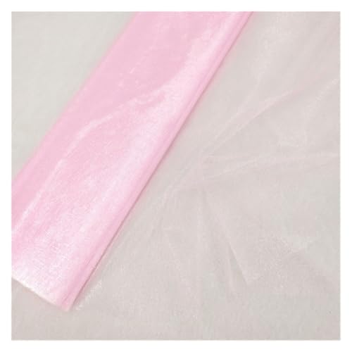 YNZUNMY Hochzeitsbogen Vorhang,Querbehang Freihanddeko 48cmX10m Tüll Rolle Kristall Stoff Rolle Spule Hochzeit Dekoration Geburtstag Party Dusche Hochzeit Zubehör(Light pink,48cmX10m) von YNZUNMY