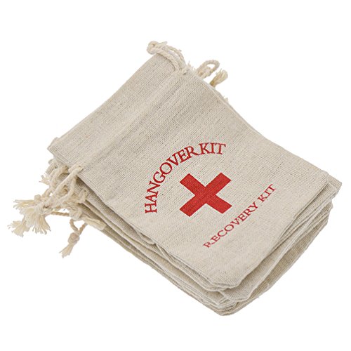 YNuth 10 Stück Hangover Set Beutel aus Baumwolle Aufbewahrungstasche Holzmundstück Souvenir von YNuth