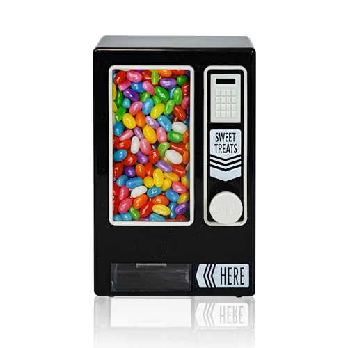 YOBRO Süßigkeitenautomat, süßer Wending Machine für den Schreibtisch, manuelle Süßigkeitenmaschine, Geburtstags- und für Mädchen, Freunde (Dark) von YOBRO