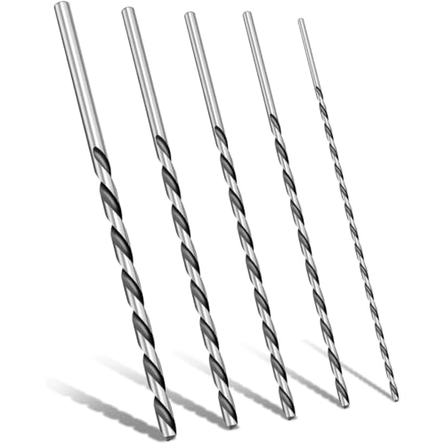 YOCDNOV 5-teiliges Spiralbohrer Set, 2-5mm Durchmesser, 160mm Länge, Hochgeschwindigkeitsstahl, Zylinderschaft, Unbeschichtet, Bohrer YOCDNOV 5-teiliges Spiralbohrer Set, 2-5mm Durchmesser, 160mm Länge, Hochgeschwindigkeitsstahl, Zylinderschaft, Unbeschichtet, Bohrer von YOCDNOV