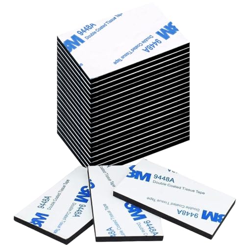 YOFASEN Schwarz Doppelseitige Klebepads - 40 Stück Starkes Klebeband Quadratisch Klebstoff Schaumstoff Pads Wasserfeste Montagepads Extra Stark 50x30mm von YOFASEN