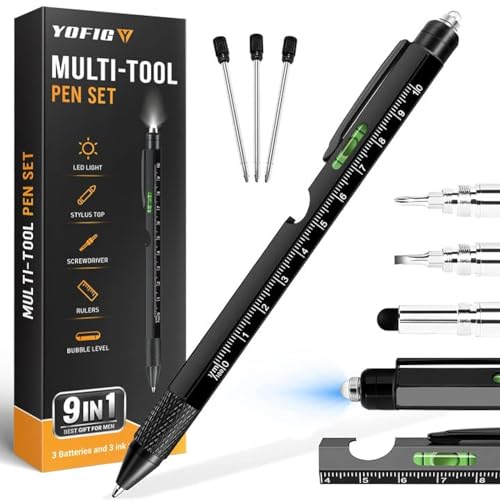 YOFIG Geschenke für Männer, Ostergeschenke Erwachsene, 9 IN 1 Multifunktions Kugelschreiber Gadgets für Männer, Vatertagsgeschenk für Papa, Männer Geschenke für Papa, Geburtstagsgeschenk für Männer YOFIG Geschenke für Männer, Ostergeschenke Erwachsene, 9 IN 1 Multifunktions Kugelschreiber Gadgets für Männer, Vatertagsgeschenk für Papa, Männer Geschenke für Papa, Geburtstagsgeschenk für Männer von YOFIG