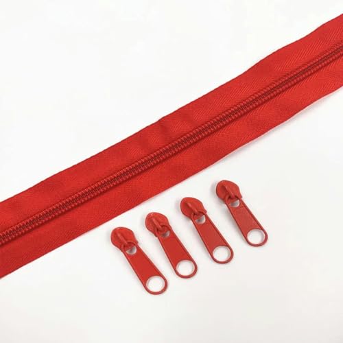 1/2/3/5/10 Meter 5# 2/4/6/10/20 Stück Nylon-Reißverschlussrollen Schneider-Nähzubehör Reißverschlussschieber - Rot 162-5#-10 Meter 20 Schieber 1/2/3/5/10 Meter 5# 2/4/6/10/20 Stück Nylon-Reißverschlussrollen Schneider-Nähzubehör Reißverschlussschieber - Rot 162-5#-10 Meter 20 Schieber von YOGAES