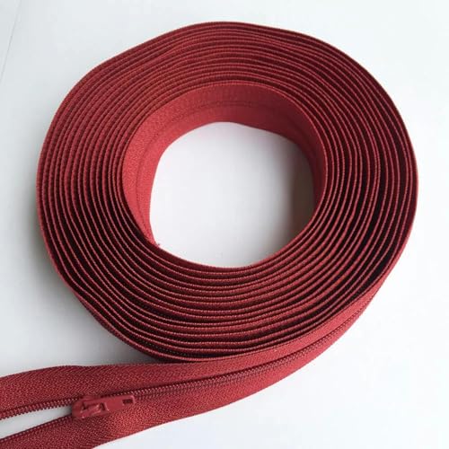1/2/3/5/8/10 Meter 2/4/6/10/16/20 Rollen Nylon-Reißverschlüsse Selbstsichernder Reißverschlussschieber für Schneider-Nähzubehör-CHINA-Weinrot 163-3#-2 Meter 4 Schieber A 1/2/3/5/8/10 Meter 2/4/6/10/16/20 Rollen Nylon-Reißverschlüsse Selbstsichernder Reißverschlussschieber für Schneider-Nähzubehör-CHINA-Weinrot 163-3#-2 Meter 4 Schieber A von YOGAES