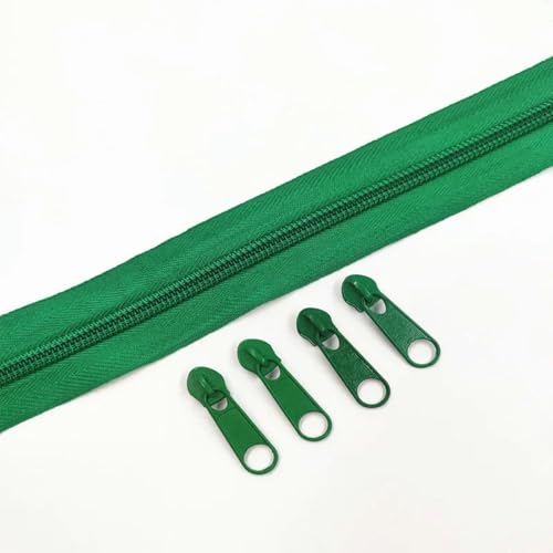 1/2/3/5/8/10 Meter 5# Rollen 2/4/6/10/16/20 Stück lange Nylon-Reißverschlüsse Reißverschlussschieber für Schneider-Nähzubehör - Grasgrün 243-5#-3,0 Meter 6 Schieber 1/2/3/5/8/10 Meter 5# Rollen 2/4/6/10/16/20 Stück lange Nylon-Reißverschlüsse Reißverschlussschieber für Schneider-Nähzubehör - Grasgrün 243-5#-3,0 Meter 6 Schieber von YOGAES