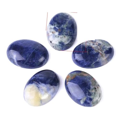 1 Stück Naturstein Sodalith Cabochon Perle oval CAB 13x18mm 30x40mm Halbedelsteine passend für handgefertigten Schmuck Damen Herren F510-22x30mm 1 Stück Naturstein Sodalith Cabochon Perle oval CAB 13x18mm 30x40mm Halbedelsteine passend für handgefertigten Schmuck Damen Herren F510-22x30mm von YOGAES