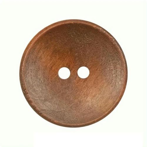 10/20/30 Stück Vintage Holzknöpfe für Mäntel, Windjacken, Cardigans, doppelseitig, Kaschmir-Finish, verschiedene Größen 15/18/20/23/25 mm, 10 Stück, 15 mm von YOGAES