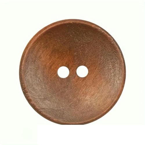 10/20/30 Stück Vintage Holzknöpfe für Mäntel, Windjacken, Cardigans, doppelseitig, Kaschmir-Finish, verschiedene Größen 15/18/20/23/25 mm, 30 Stück, 15 mm von YOGAES