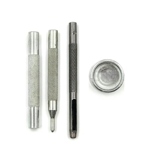 10 Sets 201/203/831/633/655 Druckknöpfe Metalldruckknöpfe Druckknöpfe zum Nähen von Kleidung Kleidersäcken Schuhen Lederhandwerk-Werkzeugset A-15mm von YOGAES