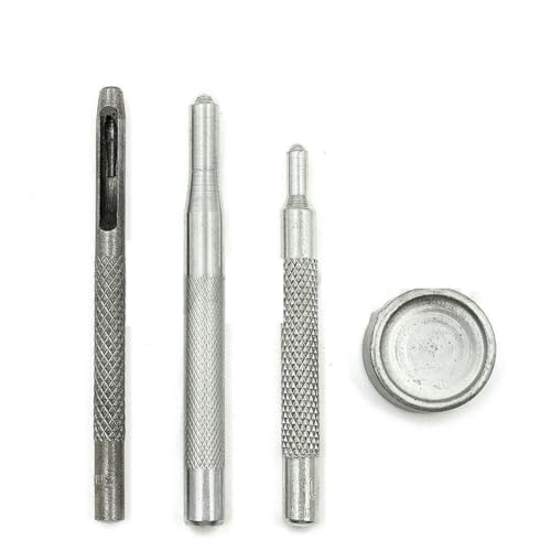 10 Sets 201/203/831/633/655 Druckknöpfe Metalldruckknöpfe Druckknöpfe zum Nähen von Kleidung Kleidersäcken Schuhen Lederhandwerk-Werkzeugset B-17mm von YOGAES