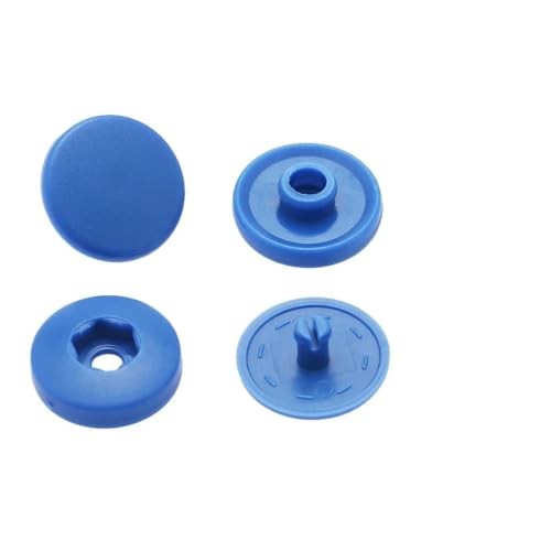 10 Sets Handpresse Typ Runde Druckknöpfe Werkzeuge T5 Knopfverschluss Druckknopf Kleidung Zubehör DIY Handwerk Nähzubehör-Königsblau von YOGAES
