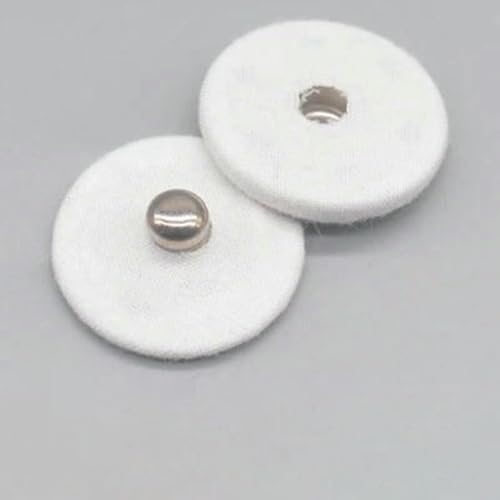 10 Sets gold schwarz silber große runde unsichtbare Druckknöpfe Druckknopf für Anzugjacke Verschluss Nerzmantel Zubehör DIY-B01 weiß000-20mm von YOGAES