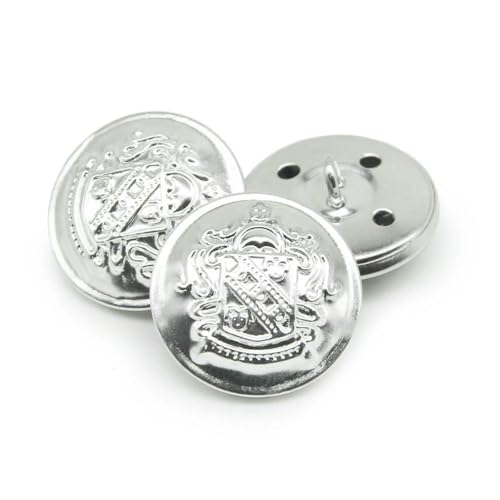 10 Stück/Los 15/18/20/23/25 mm Vintage Kupfer Metallknöpfe Kleidungsstück Mantel Nähzubehör Knöpfe für Kleidung Handwerk DIY-NO08-15mm von YOGAES