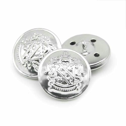 10 Stück/Los 15/18/20/23/25 mm Vintage Kupfer Metallknöpfe Kleidungsstück Mantel Nähzubehör Knöpfe für Kleidung Handwerk DIY-NO08-20mm von YOGAES