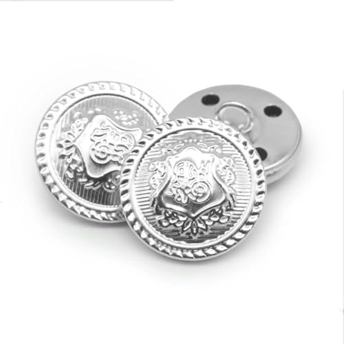 10 Stück/Los 15/18/20/23/25 mm Vintage Kupfer Metallknöpfe Kleidungsstück Mantel Nähzubehör Knöpfe für Kleidung Handwerk DIY-NO09-20mm von YOGAES