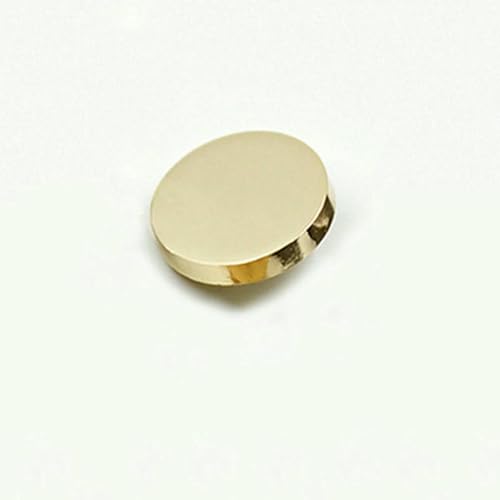 10 Stück/Lot Flache Metallknöpfe Runde Hemd Kleidung Anzug Hochwertige Gold Silber Schnalle Handwerk DIY Hand Nähzubehör 10mm-25mm-03 von YOGAES