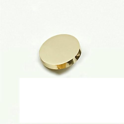 10 Stück/Lot flache Metallknöpfe, rund, für Hemd, Kleidung, Anzug, hochwertige Gold- und Silberschnalle, Basteln, DIY, Handnähzubehör, 10 mm-25 mm-01 von YOGAES