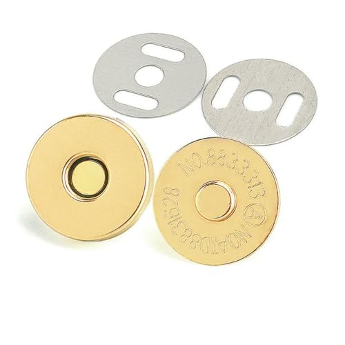 10 Stück/Packung 14–18 mm magnetische Druckknöpfe, Verschlüsse, Knöpfe, Handtasche, Geldbörse, Geldbörse, Basteltaschen, Teile, Zubehör, goldfarben, 18 mm 10 Stück/Packung 14–18 mm magnetische Druckknöpfe, Verschlüsse, Knöpfe, Handtasche, Geldbörse, Geldbörse, Basteltaschen, Teile, Zubehör, goldfarben, 18 mm von YOGAES