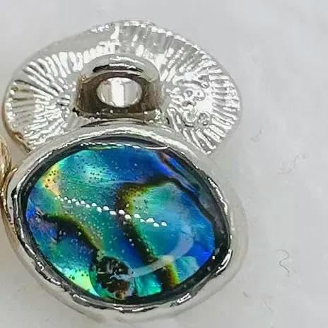 10 Stück Metallknöpfe in Schwarz aus Perlmutt, glänzende Muschelknöpfe für DIY-Kleidung, Basteln-ZWT2420558-2 von YOGAES