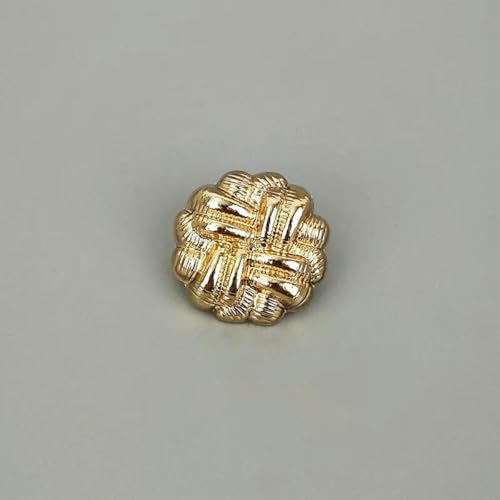 10 Stück Metallknöpfe zum Nähen von Kleidung, Knöpfe, DIY, Herren- und Damenbekleidung, Nähen, Dekorationszubehör, Gold-Silber-Knöpfe, 1–15 mm, 10 Stück von YOGAES