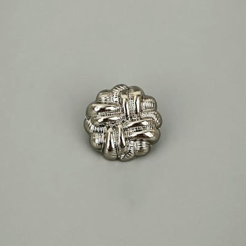 10 Stück Metallknöpfe zum Nähen von Kleidung, Knöpfe, DIY, Herren- und Damenbekleidung, Nähen, Dekorationszubehör, Gold-Silber-Knöpfe, 2–20 mm, 10 Stück von YOGAES