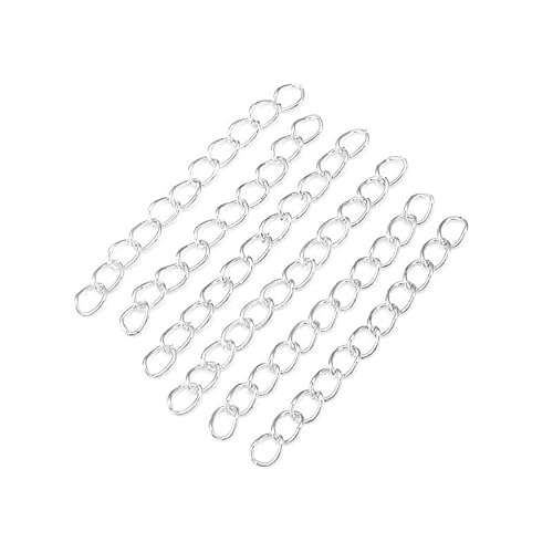 100 Stück/Los 50 mm 70 mm Bulk Schwanzketten Halskette Erweiterte Verlängerungskette für Armbänder Halskette DIY Schmuckherstellung Großhandel-Silber-50 x 3,0 mm 100 Stück/Los 50 mm 70 mm Bulk Schwanzketten Halskette Erweiterte Verlängerungskette für Armbänder Halskette DIY Schmuckherstellung Großhandel-Silber-50 x 3,0 mm von YOGAES