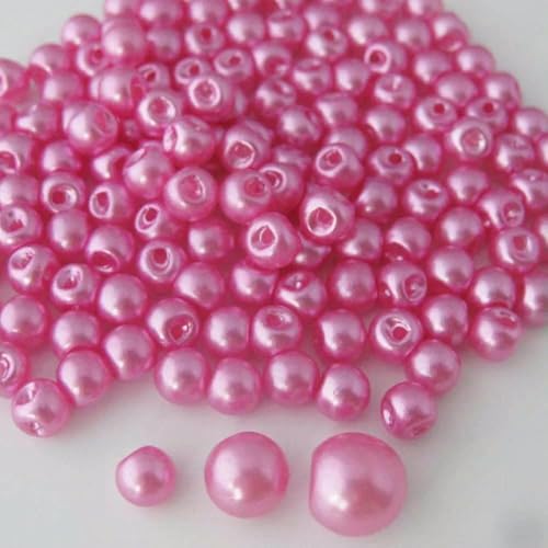 100 Stück Kleiderknöpfe, modisches Seitenloch, 6 mm/8 mm/10 mm, Perlmuttknopf, DIY-Nähzubehör, siehe Rose, Durchmesser 8 mm von YOGAES