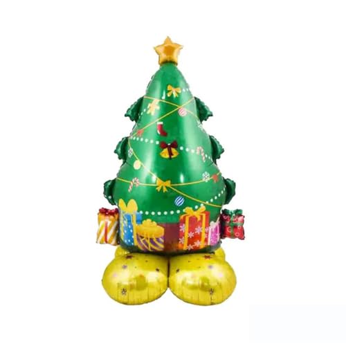 16-Zoll-Farbbuchstaben-Folienballons „Frohe Weihnachten“-Briefballons „Frohe Weihnachten“-Dekorationen, Weihnachtsfeier-Dekoration, Lieferung als Bild_j-16 Zoll von YOGAES
