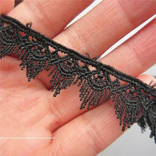 2 Yard/Menge, schwarze Blumen, bestickt, Spitzenbesatz, Band, Stoff, DIY, Bekleidungszubehör, Nähzubehör, Handwerk für Kostümdekoration, Stil 13 2 Yard/Menge, schwarze Blumen, bestickt, Spitzenbesatz, Band, Stoff, DIY, Bekleidungszubehör, Nähzubehör, Handwerk für Kostümdekoration, Stil 13 von YOGAES