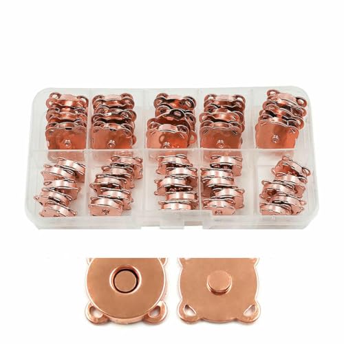 20 Sets 10–18 mm, zum Aufnähen, Metall-Magnetschnalle, Druckknöpfe, Kits, DIY-Nähzubehör, Materialien, Geldbörsenschnalle, Roségold, 10 mm 20 Sets 10–18 mm, zum Aufnähen, Metall-Magnetschnalle, Druckknöpfe, Kits, DIY-Nähzubehör, Materialien, Geldbörsenschnalle, Roségold, 10 mm von YOGAES
