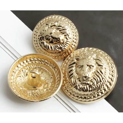 20 Teile/los Mode Metall Löwenkopfknopf Britischer College-Stil Retro Anzug Mantel Windjacke Hemd Handgenähter Knopf Dekorativ-5-118-1-18MM 20 Teile/los Mode Metall Löwenkopfknopf Britischer College-Stil Retro Anzug Mantel Windjacke Hemd Handgenähter Knopf Dekorativ-5-118-1-18MM von YOGAES