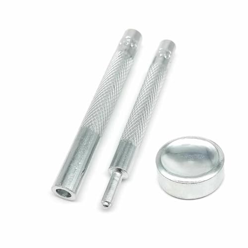 25 Sets Nr. 655, Nr. 633, Nr. 831, Nr. 201, Metall, kein Nähen, Druckknopf, Druckknopf, Niete, Ledertasche, Kleidung, Jacke, Reparaturniete, Heimwerkerwerkzeuge für 633, 12,5 mm von YOGAES