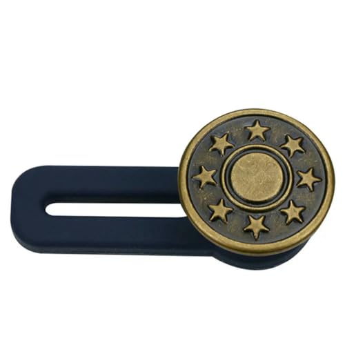 3 Stück wiederverwendbare Hosen-Jeans-Schnalle aus Metall mit einziehbarem Knopf, verlängertes Taillenband, 3 Stück_g 3 Stück wiederverwendbare Hosen-Jeans-Schnalle aus Metall mit einziehbarem Knopf, verlängertes Taillenband, 3 Stück_g von YOGAES