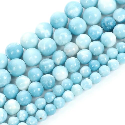 4–12 MM-Larimar-4,0 mm, 90–92 Stück Natursteinperlen, Tigerauge, Achate, Jade, Hämatit, Granat, runde lose Perlen zur Schmuckherstellung, DIY-Armbänder 4–12 MM-Larimar-4,0 mm, 90–92 Stück Natursteinperlen, Tigerauge, Achate, Jade, Hämatit, Granat, runde lose Perlen zur Schmuckherstellung, DIY-Armbänder von YOGAES