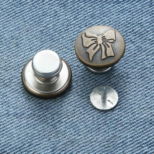 5/10 Stück Jeansknöpfe, 17 mm, Ersatz-Näh-Druckknopf-Befestigungswerkzeug, abnehmbare Jeansknöpfe ohne Nägel, für Kleidung und Hosen, Stil P-10, 10 Stück im Karton 5/10 Stück Jeansknöpfe, 17 mm, Ersatz-Näh-Druckknopf-Befestigungswerkzeug, abnehmbare Jeansknöpfe ohne Nägel, für Kleidung und Hosen, Stil P-10, 10 Stück im Karton von YOGAES