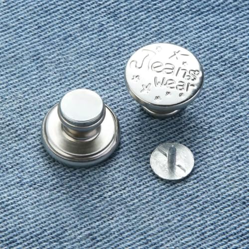 5/10 Stück Jeansknöpfe, 17 mm, Ersatz-Näh-Druckknopf-Befestigungswerkzeug, abnehmbare Jeansknöpfe ohne Nägel, für Kleidung und Hosen, Stil P-18, 10 Stück im Karton 5/10 Stück Jeansknöpfe, 17 mm, Ersatz-Näh-Druckknopf-Befestigungswerkzeug, abnehmbare Jeansknöpfe ohne Nägel, für Kleidung und Hosen, Stil P-18, 10 Stück im Karton von YOGAES