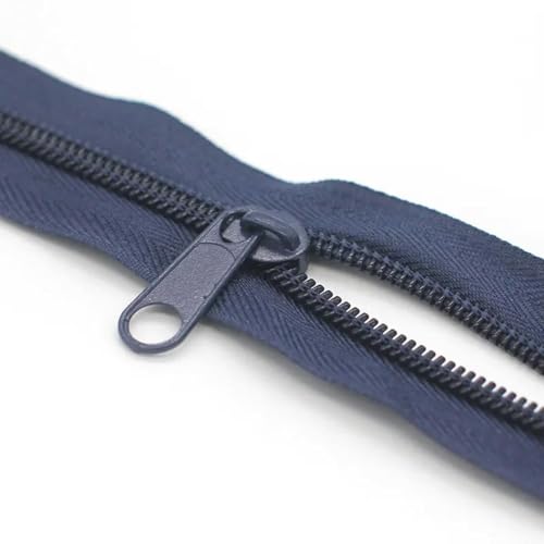 5/10M-Marineblau-5#-10 Meter Bunte Nylon-Spulenreißverschlüsse zum Nähen von Reißverschlussbändern + Schieberziehern, Schneidertaschen, Kleidung, Kissenköpfen, Heimwerkerarbeiten 5/10M-Marineblau-5#-10 Meter Bunte Nylon-Spulenreißverschlüsse zum Nähen von Reißverschlussbändern + Schieberziehern, Schneidertaschen, Kleidung, Kissenköpfen, Heimwerkerarbeiten von YOGAES