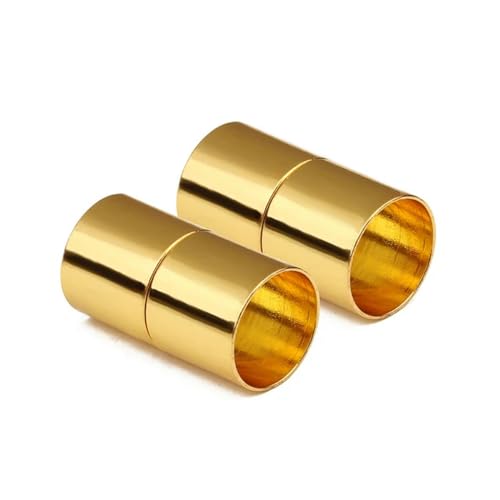 5 Sätze/Los 5 6 8 10 12 14 mm Goldfarbe Starke Magnetverschlüsse für die Schmuckherstellung DIY Lederband-Armbandverbinder Großhandel-Gold-Innen 12 mm von YOGAES