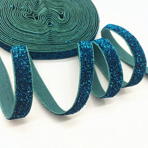 5 Yards/Lot 3/8 Zoll 10 mm buntes Frühlingszwiebel-Glitzer-Elastikband, umklappbares elastisches Kleidungszubehör, Stretchband, DIY-Handwerk-B-13-5 Yard 10 5 Yards/Lot 3/8 Zoll 10 mm buntes Frühlingszwiebel-Glitzer-Elastikband, umklappbares elastisches Kleidungszubehör, Stretchband, DIY-Handwerk-B-13-5 Yard 10 von YOGAES
