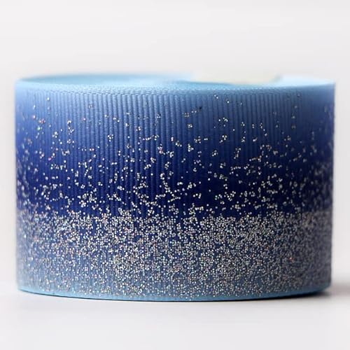 5 Yards/Rolle 38 mm 75 mm Glitzer-Stoff-Ripsband für DIY Haarschleife Dressing Kunst Nähen Geburtstagsfeier Dekoration-Dunkelblau, 75 mm 5 Yards/Rolle 38 mm 75 mm Glitzer-Stoff-Ripsband für DIY Haarschleife Dressing Kunst Nähen Geburtstagsfeier Dekoration-Dunkelblau, 75 mm von YOGAES