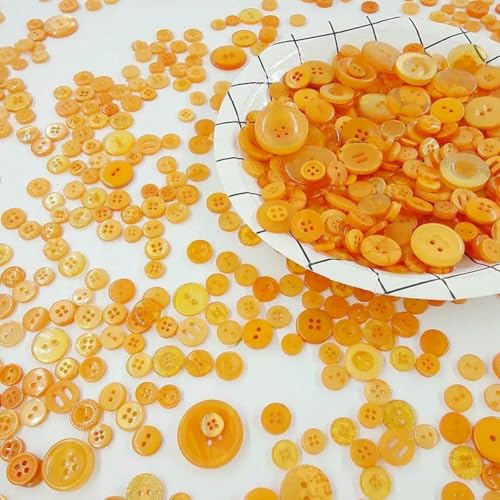 50 Gramm Holzknöpfe in verschiedenen Größen für Sammelalben, Bastelarbeiten, DIY, Baby- und Kinderkleidung, Nähzubehör – BN0622 von YOGAES