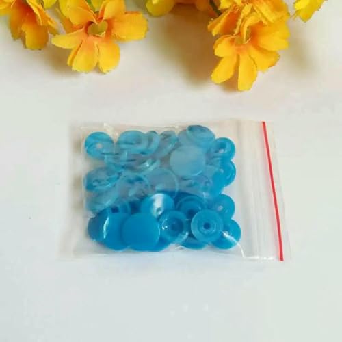 50 Satz/Los T5 Harz Druckknöpfe Snap Poppers Knöpfe für Baby Puppen Snaps Kleidung Kleidung Zubehör-NO19-12mm T5 von YOGAES