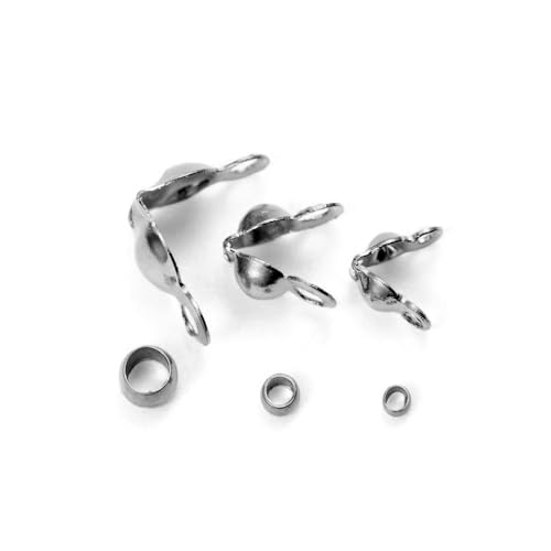 50 Stück/Los Edelstahl vergoldet Verbindungsstück Verschluss Crimp Endperle für Armband Halskette Ketten DIY Schmuckherstellung Zubehör-Silber-50 Stück 3,2 x 3,0 mm 50 Stück/Los Edelstahl vergoldet Verbindungsstück Verschluss Crimp Endperle für Armband Halskette Ketten DIY Schmuckherstellung Zubehör-Silber-50 Stück 3,2 x 3,0 mm von YOGAES