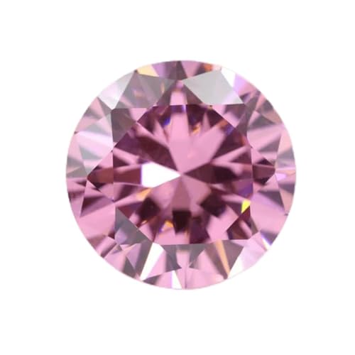5A Zirkonia-Stein, mehrfarbig, runde Form, Brillantschliff, lose CZ-Steine, synthetische Edelsteine, Perlen für Schmuck, 0,8–12 mm, AAAAA-Rosa-1,75 mm, 100 Stück von YOGAES